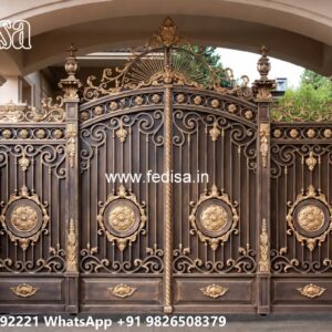 Iron Main Gate Design 2027 Creative Backyard Gate Designs No-4717