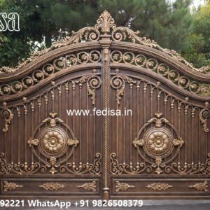 Double Door Grill Gate Design For Main Door Cheap And Stylish Gate Designs No-4733