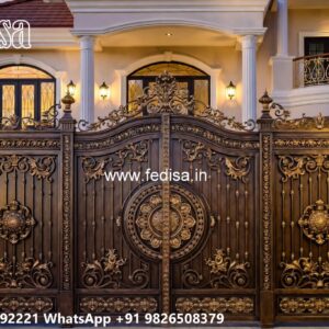 Strong And Stylish Gate Design Ideas Iron Fence Designs No-5086