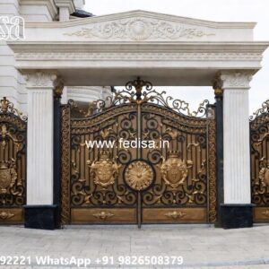 Modern Gate Design Ideas For Budget Homes Double Door Steel Gate Design No-5245