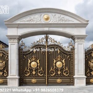 Simple And Elegant Gate Design Collection Square Bar Gate Design No-5248