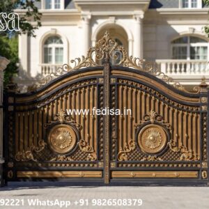 Modern Front Gate Design Styles Main Gate Pillar Design 2028 No-5389