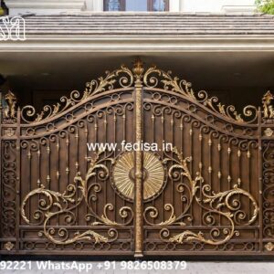 Creative Entrance Gate Ideas Curved Gate Design No-5439