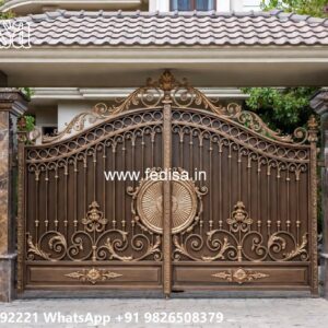 Modern Gate Design For Independent Houses Fancy Steel Gate No-5490