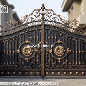 Elegant Gate Design For Home Entrance Modern Front Wall And Gate Designs No-5549