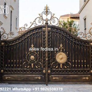 Stylish Front Gate Design Collection Main Gate Steel Door Design No-5559
