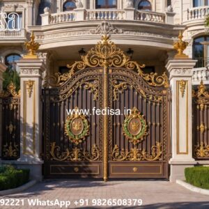 Elegant Gate Design For Entrance Gate Pillar Granite Design No-5669