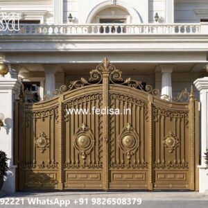 Double Door Gate Design For Home Entrance Grill Design For Boundary No-5707