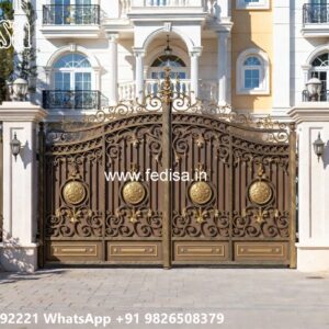 Luxury Wooden Gate Designs For Villas Panel Gate Design No-5720