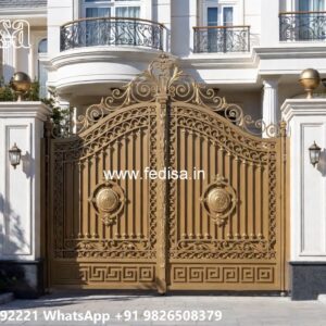 Wooden Gate Design With Modern Touch Boundary Ka Gate No-5724
