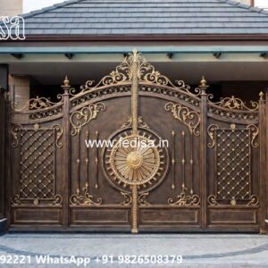Entry Gate Ideas For Villas Iron Jali Gate Design No-5848