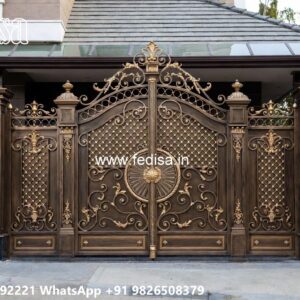 Unique Gate Ideas For Homes Gi Main Gate Design No-5882