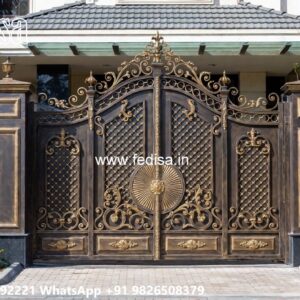 Modern Gate Design Collection Steel Gate Laser Cutting Design No-5886