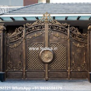 Strong And Stylish Gate Design Ideas Main Wooden Gate Design No-5910