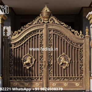 Strong And Stylish Gate Design Collection Iron Main Gate Color No-6057