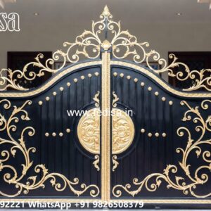 Trending Gate Design Ideas For Entryway Gate Side Pillar Design No-6088