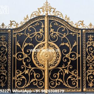 Handmade Wooden Gate Design Ideas Gate And Compound Wall Design No-6131