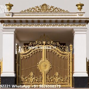 Cheap And Stylish Gate Designs Iron And Steel Gate Design No-6191