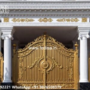 Stylish Entrance Gate Designs Single Gate Grill Design No-6207
