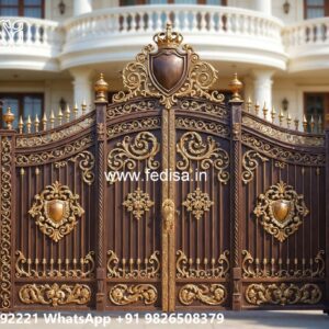 Latest Gate Trends For Homes Steel Maharaja Gate Design No-6252
