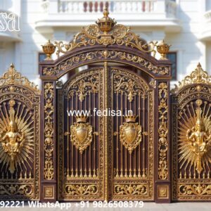 Creative Gate Design Ideas For Entry Steel Loha Mix Gate No-6390