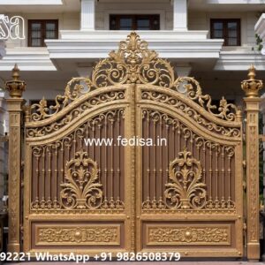 Elegant Gate Design Inspiration For Villas House Main Gate Pillar Design No-6452