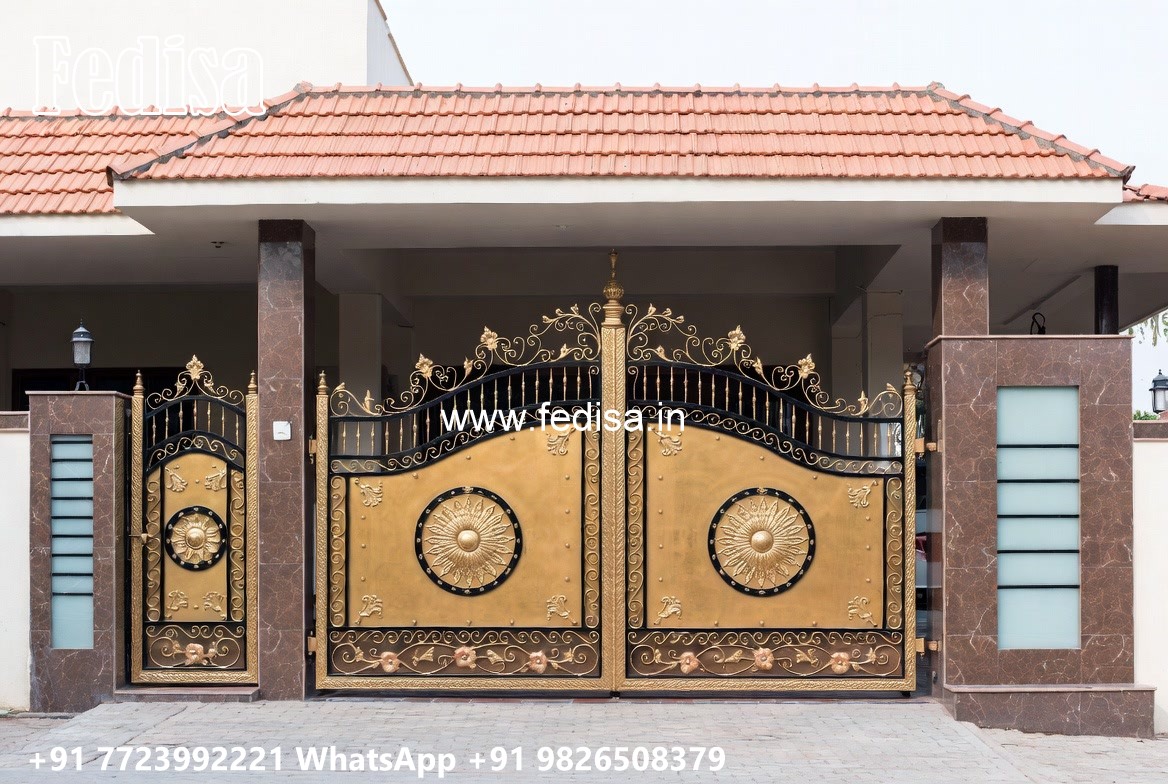 Modern Gate Design For Independent Homes Simple Boundary Wall Design With Gate No-6502