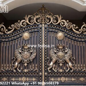 Grand Entrance Gate Designs Front Gate Paint Design No-6589