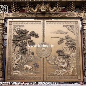 Elegant Gate Design Ideas For Houses Main Gate Wooden Double Door Design No-6747