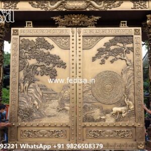Stylish Gate Design Ideas For Villas Double Door Room Gate Design No-6800
