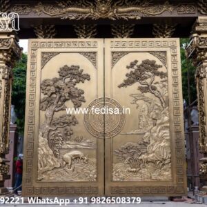 Stylish Gate Design Trends 2032 Steel Gate Design For Home Double Door No-6821