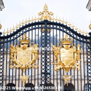 Decorative Gate Design Ideas For Entryway Round Shape Main Gate Design No-6882