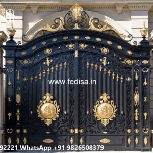 Strong Iron Gate Design Ideas Industrial Factory Gate Design No-6961