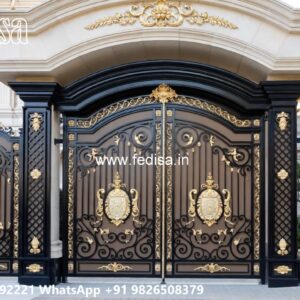 Rich Look Gate Design Ideas 8 Feet Main Gate Design Iron No-7009