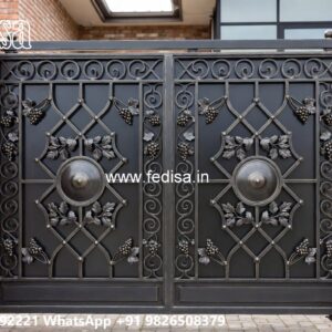 Elegant Entrance Gate Designs Sliding Gate Pillar Design No-7040