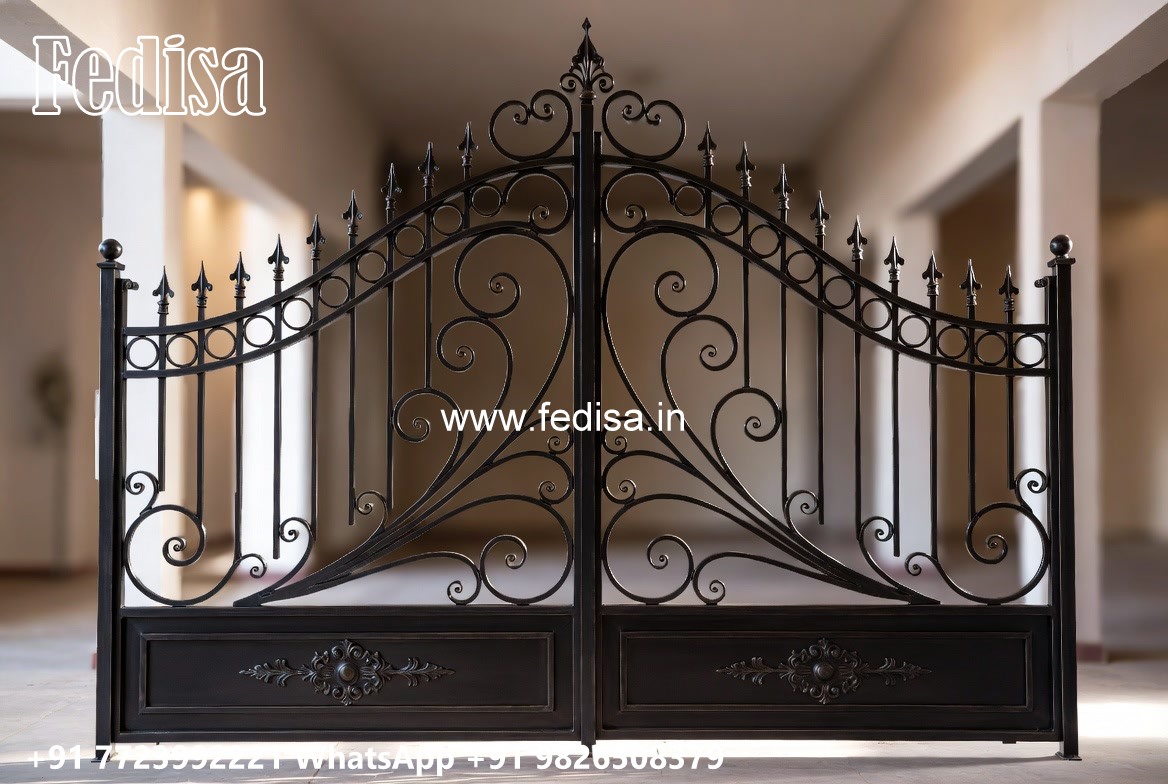 Best Gate Ideas For Home Plain Steel Gate Design No-7071
