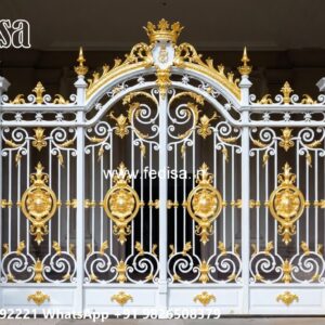 Metal Gate Design Stylish Sliding Gate Design Ideas No-7142