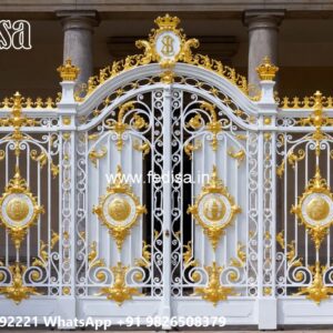 Double Door Grill Gate Design For Main Door Cheap And Stylish Gate Designs No-7168