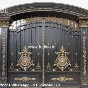 Simple Garden Gate Design Ideas Boundary Wall Design With Gate No-7373