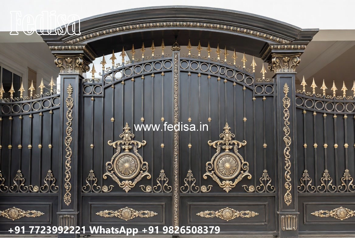 Simple Garden Gate Design Ideas Boundary Wall Design With Gate No-7373