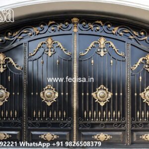Creative Backyard Gate Designs Iron Main Gate Design 2029 No-7374