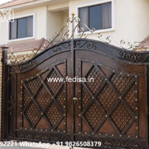 Beautiful Front Gate Ideas Wrought Iron Fence Designs No-7454