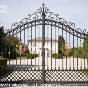 Strong And Stylish Gate Design Ideas Iron Fence Designs No-7521