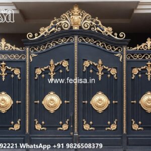 Creative Gate Design Ideas For Villas Lohe Ka Gate Design No-7542
