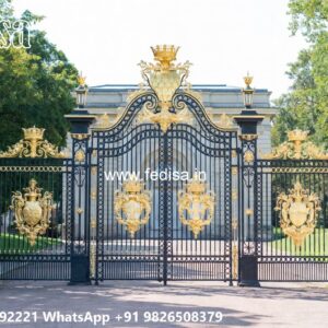 Smart Gate Design Ideas For Houses Steel Grill Gate No-7672