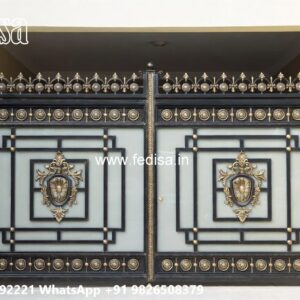 Modern Gate Design Ideas For Budget Homes Double Door Steel Gate Design No-7680