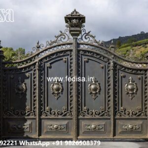 Unique Front Gate Designs Steel Gate Handle Design No-7828