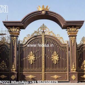 Modern Gate Design Ideas For Stylish Homes Wood And Metal Gates Design No-7917