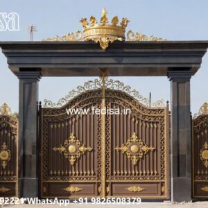 Strong And Stylish Gate Design Ideas Main Gate Wooden Door Design No-7933