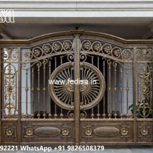 Simple And Elegant Gate Design Collection Steel Gate Single Door Price No-8095